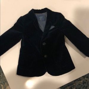 Zara baby boy velvet blazer